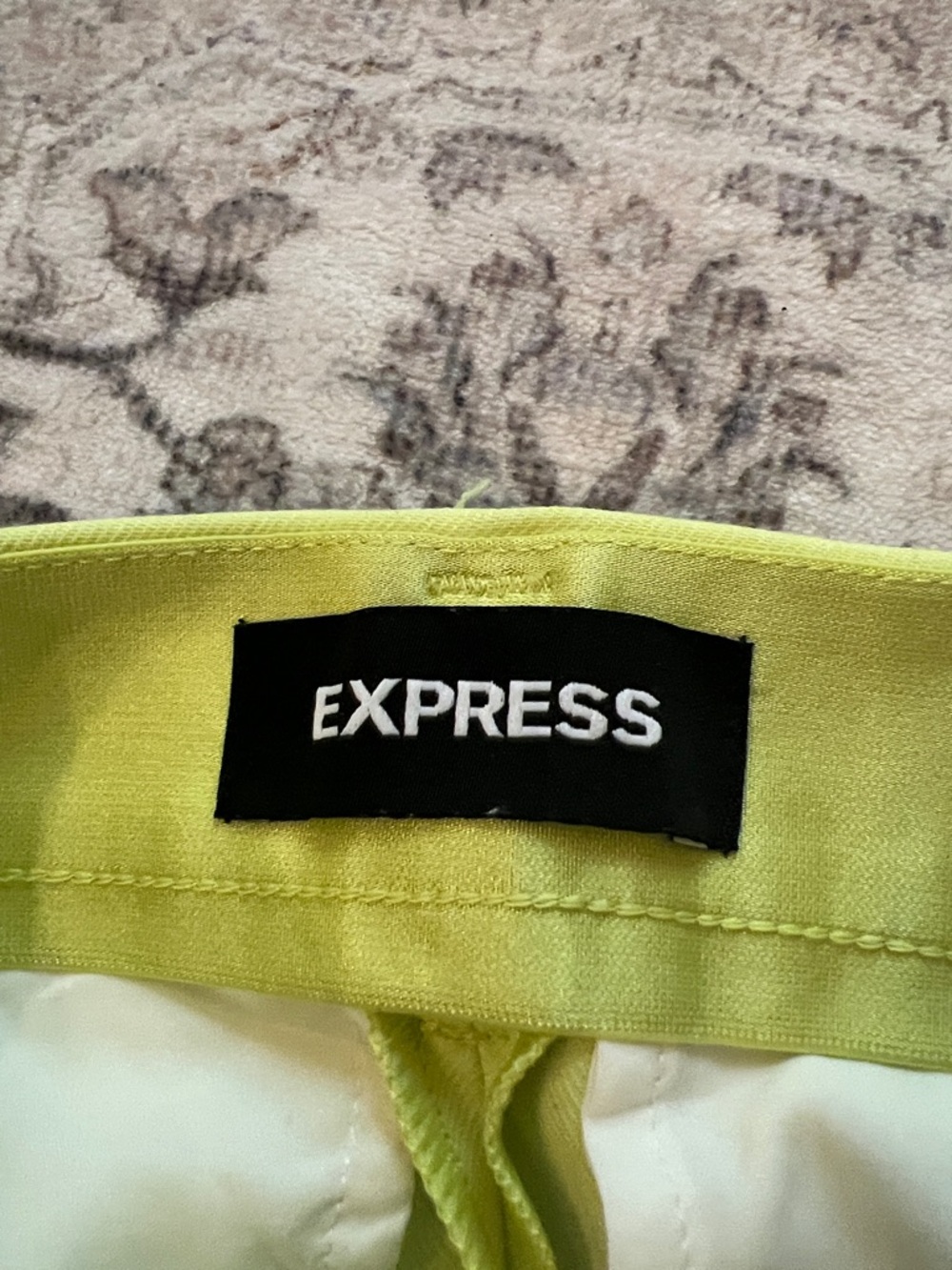 Express Wide-Leg High-Waist Pants in Lime Green size 4 regular - Picture 8 of 8